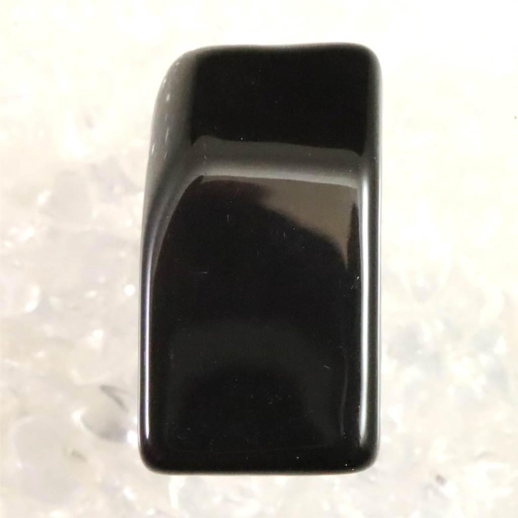 隠岐の島 黒曜石 25mm原石 磨き  ディレクトリカード付 5.3g #30825 | 2枚目