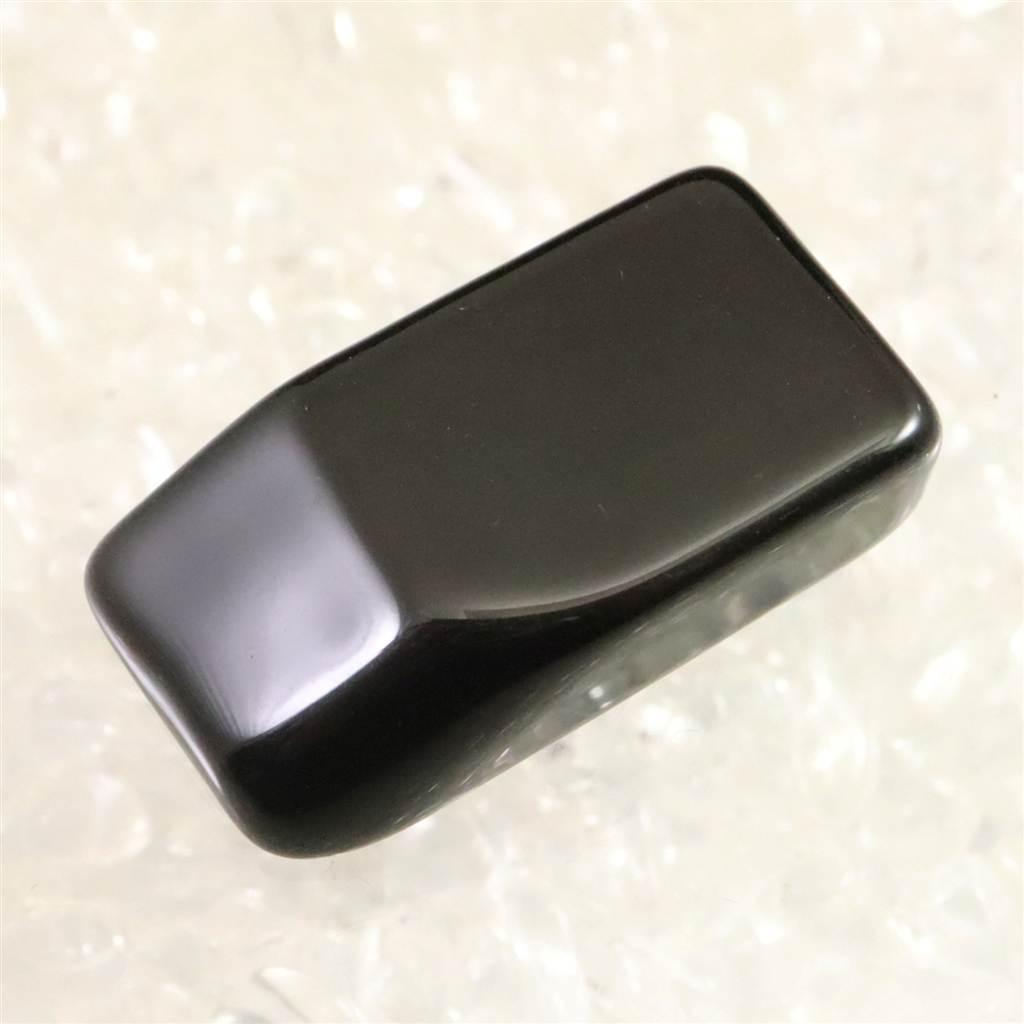 隠岐の島 黒曜石 25mm原石 磨き  ディレクトリカード付 5.3g #30825 | 3枚目