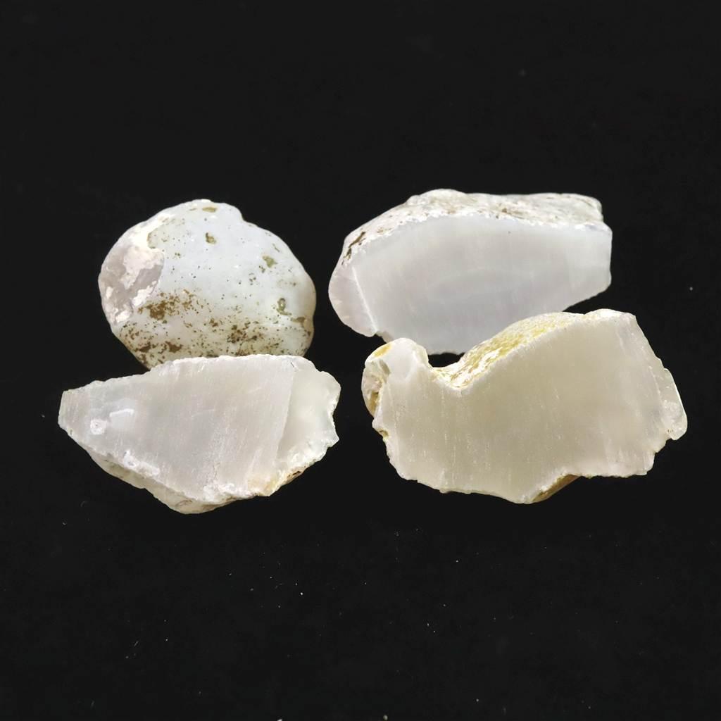 島根県大津島産　玉髄　カルセドニー 原石4個セット 85.5g #79165 | 2枚目