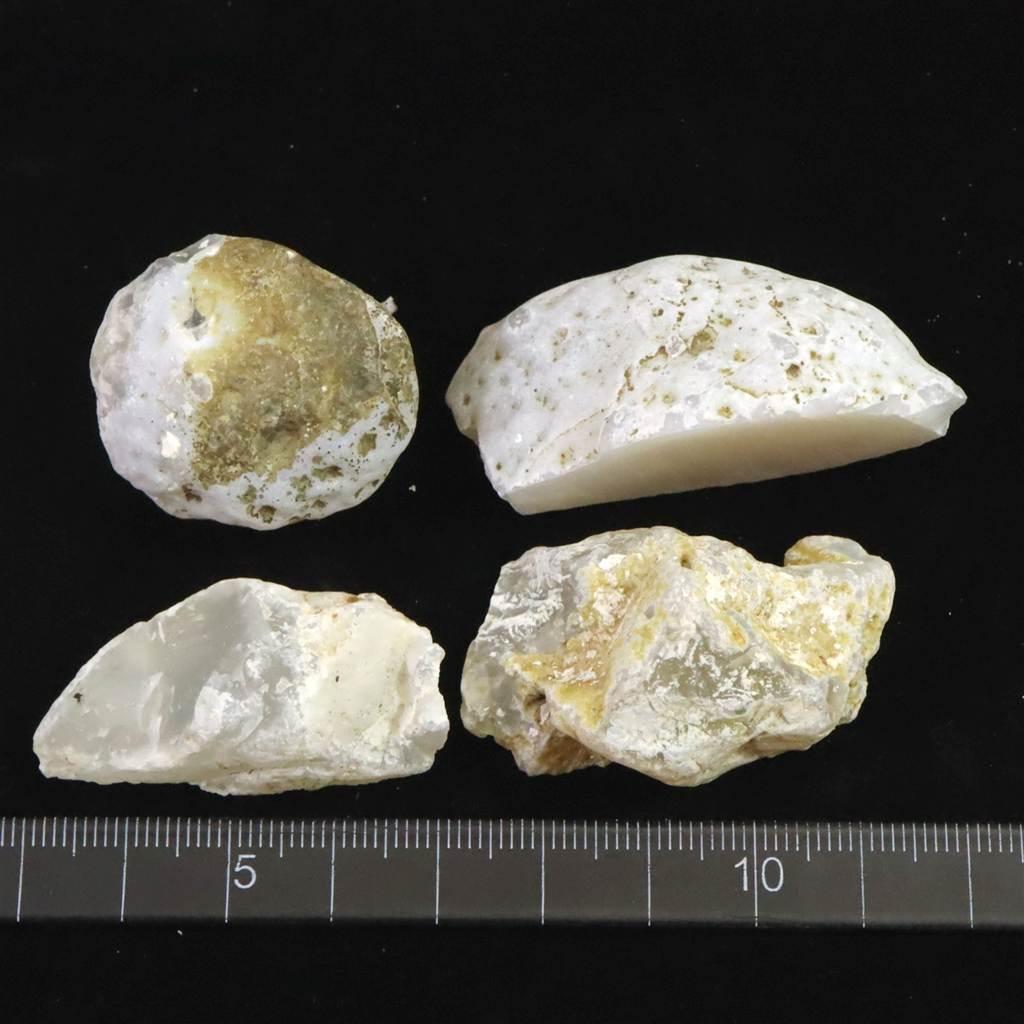 島根県大津島産　玉髄　カルセドニー 原石4個セット 85.5g #79165 | 6枚目