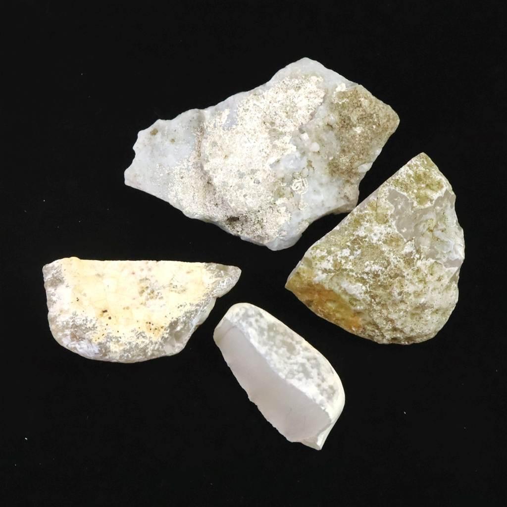 島根県大津島産　玉髄　カルセドニー 原石4個セット 86.8g #15987