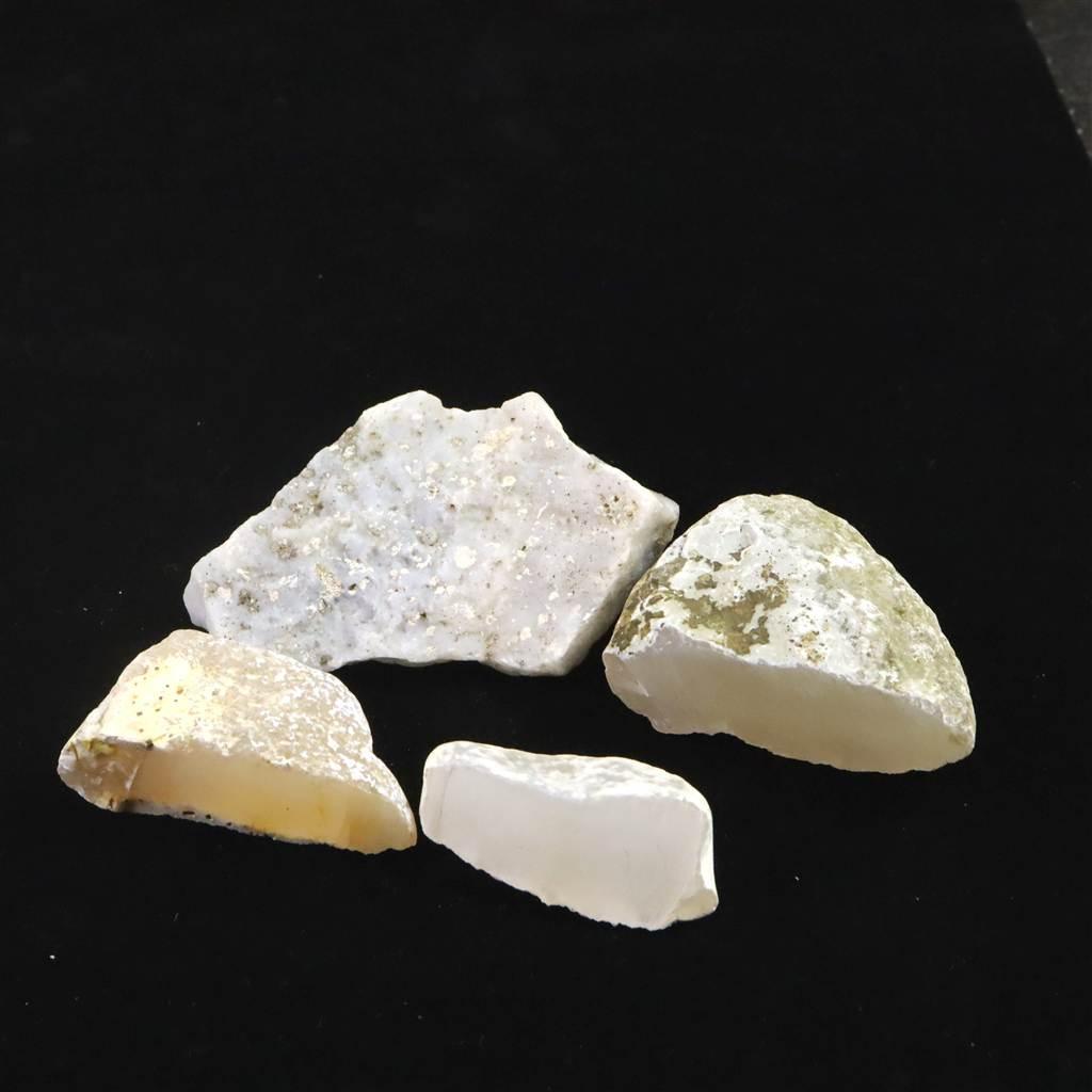 島根県大津島産　玉髄　カルセドニー 原石4個セット 86.8g #15987 | 3枚目