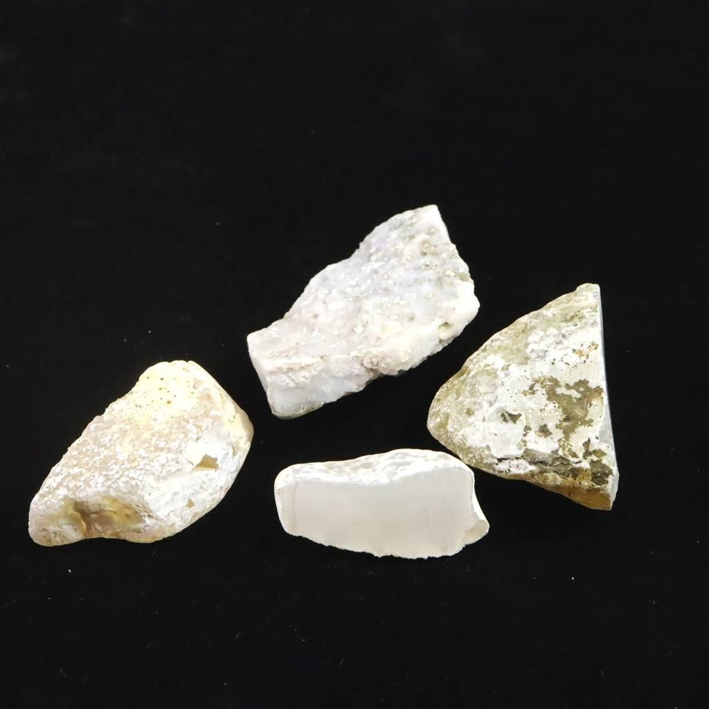 島根県大津島産　玉髄　カルセドニー 原石4個セット 86.8g #15987 | 4枚目