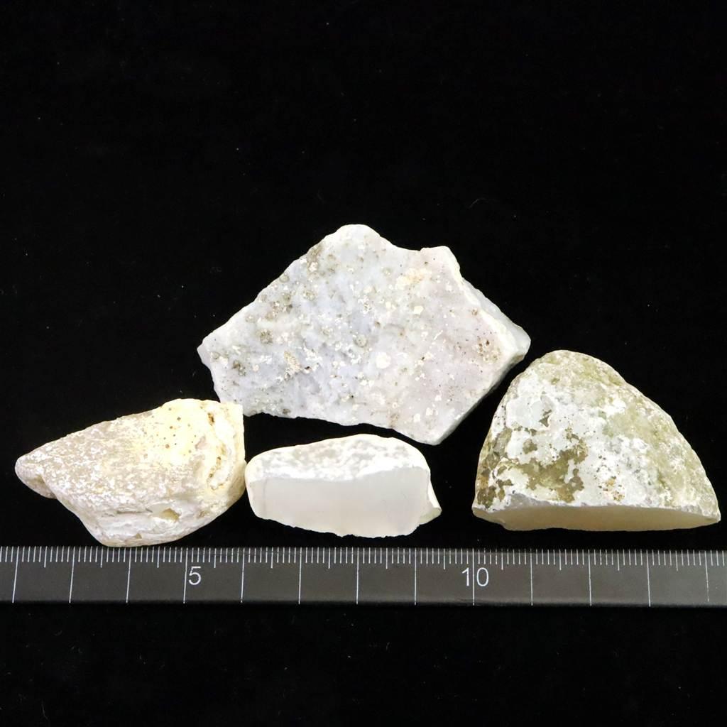 島根県大津島産　玉髄　カルセドニー 原石4個セット 86.8g #15987 | 5枚目