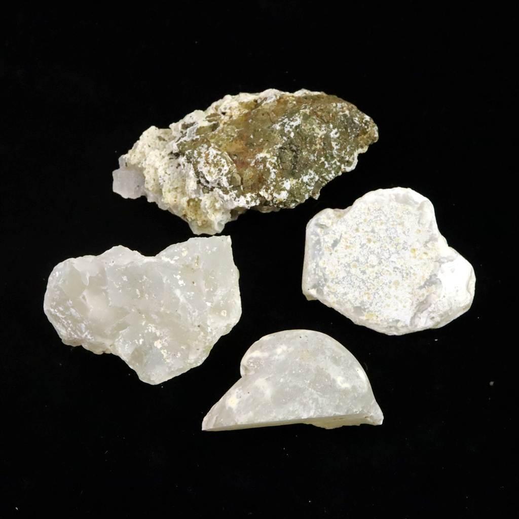 島根県大津島産　玉髄　カルセドニー 原石4個セット 80.1g #98136 | 3枚目