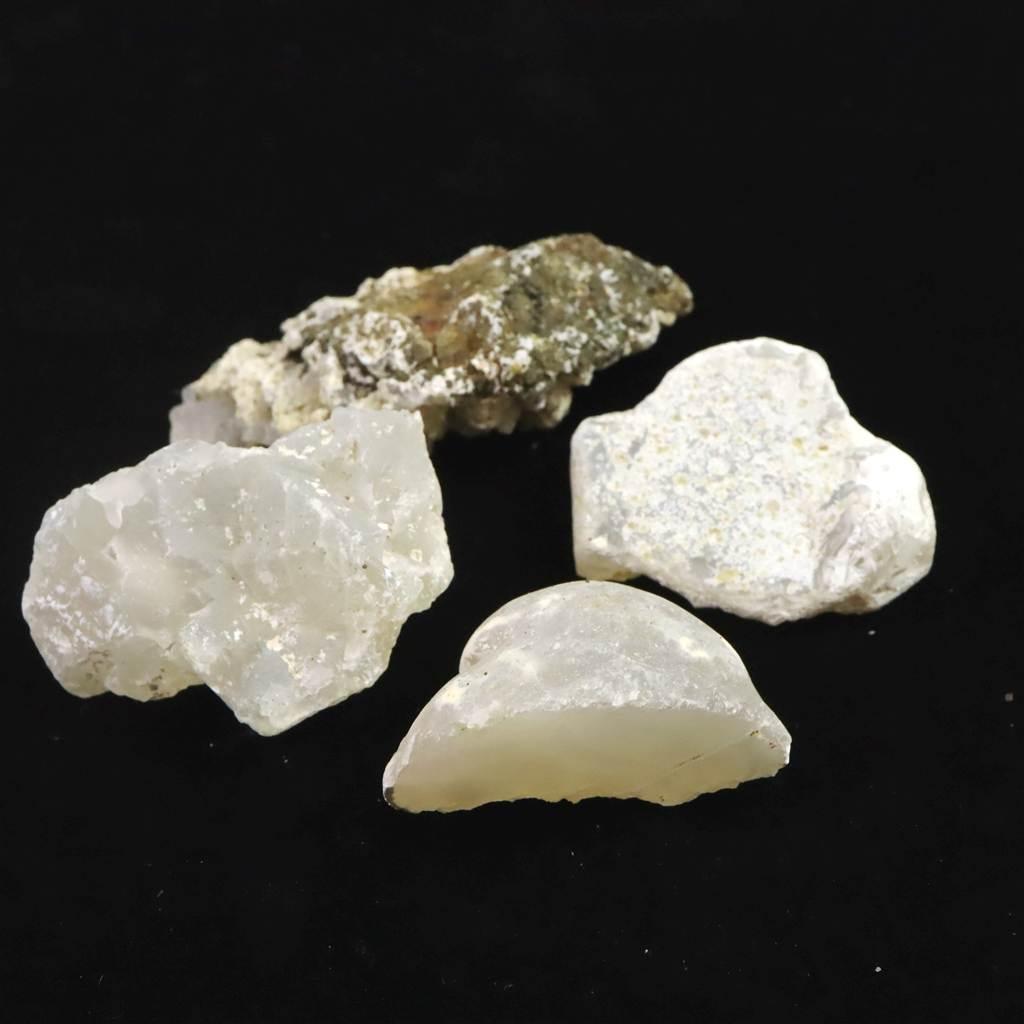 島根県大津島産　玉髄　カルセドニー 原石4個セット 80.1g #98136 | 4枚目