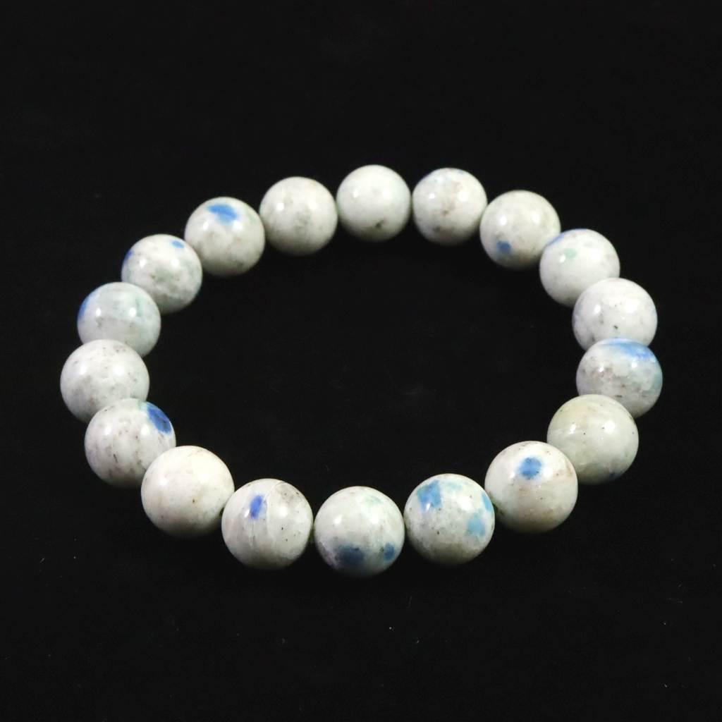 ヒマラヤ Ｋ２ストーン アズライト 11mmブレスレット 32.5ｇ #76612 | 4枚目