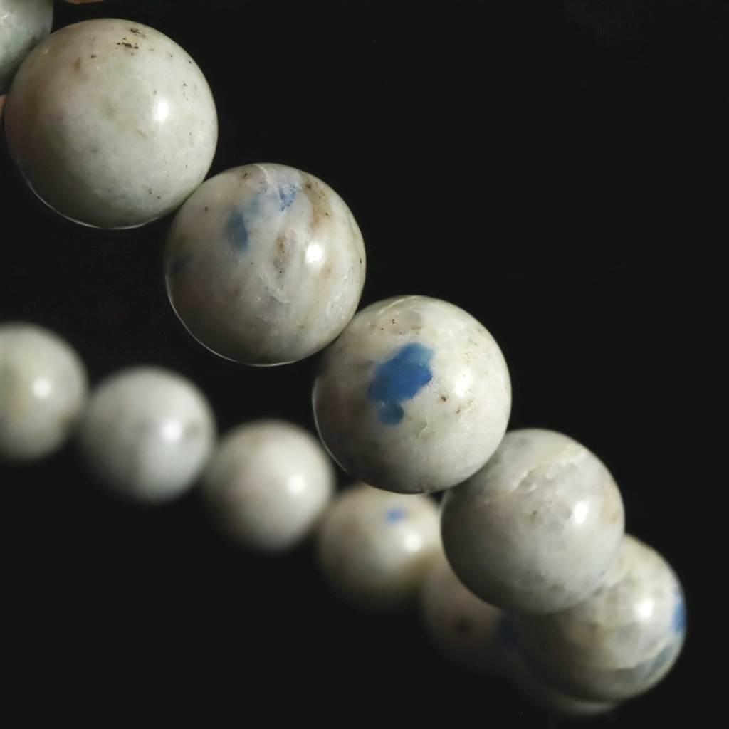 ヒマラヤ Ｋ２ストーン アズライト 10.5mmブレスレット 32.5ｇ #26216 | 6枚目