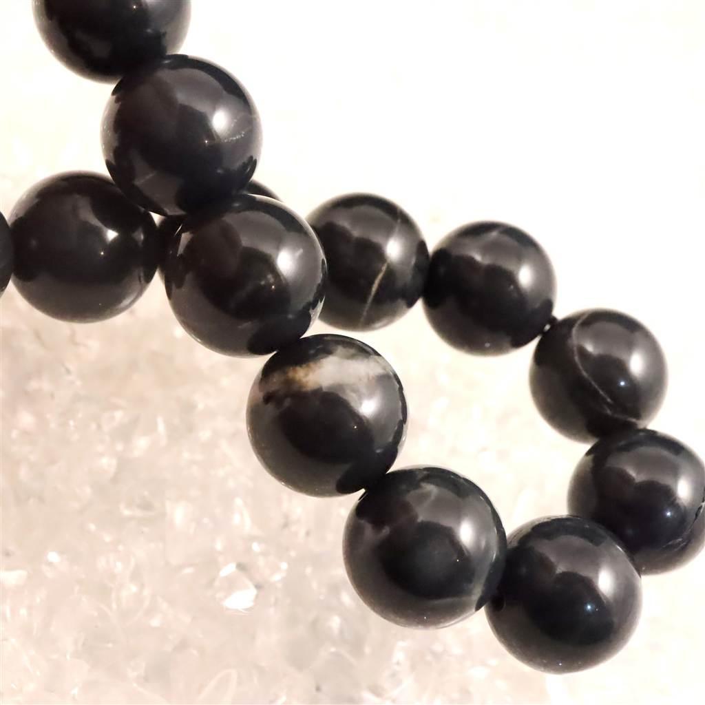 神居古潭石 （カムイ・コタン） ブルー 12mmブレスレット  43.1g #30848 | 6枚目