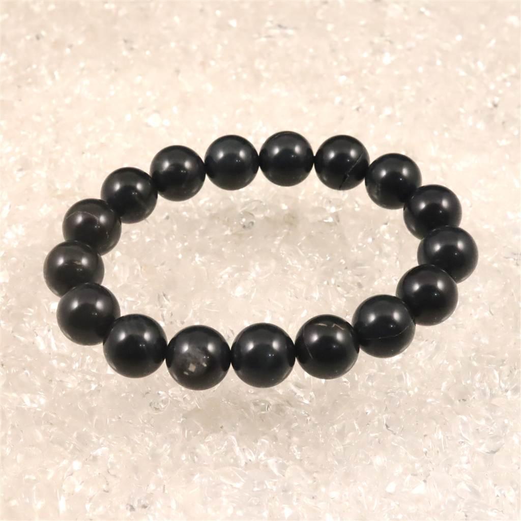 神居古潭石 （カムイ・コタン） ブルー 12mmブレスレット  43.6g #17414 | 2枚目