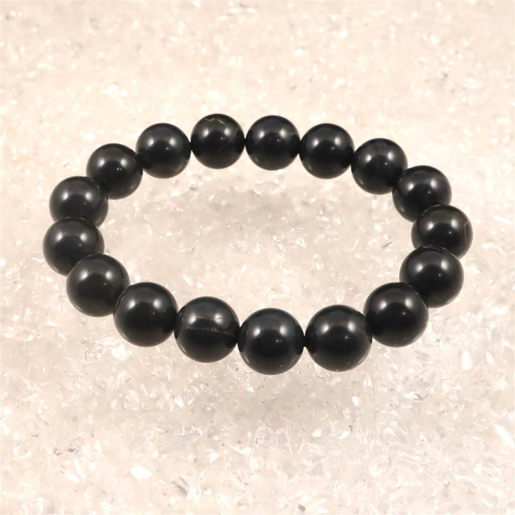 神居古潭石 （カムイ・コタン） ブルー 12mmブレスレット  43.6g #17414 | 4枚目