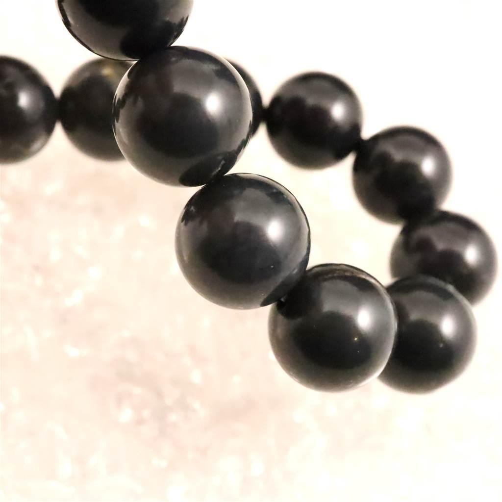 神居古潭石 （カムイ・コタン） ブルー 12mmブレスレット  43.6g #17414 | 6枚目