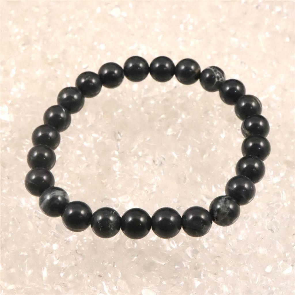 神居古潭石 （カムイ・コタン） ブルー 8mmブレスレット  18.8g #81873 | 2枚目