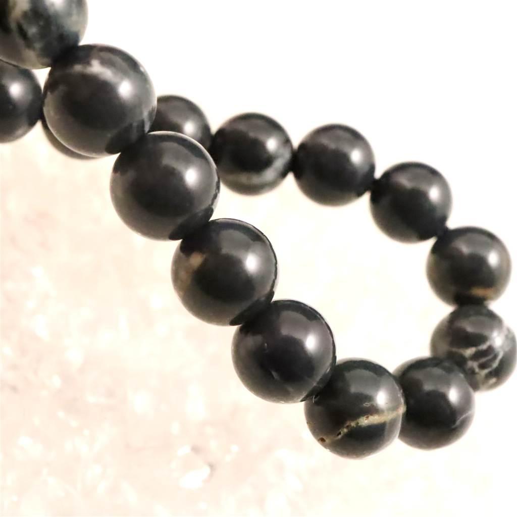 神居古潭石 （カムイ・コタン） ブルー 8mmブレスレット  18.8g #81873 | 6枚目