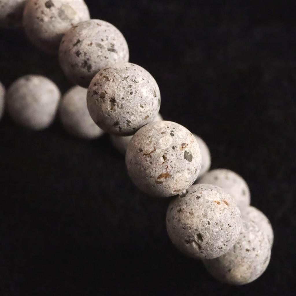 石川県産 医王石  12mmブレスレット  38.5g #32490 | 6枚目