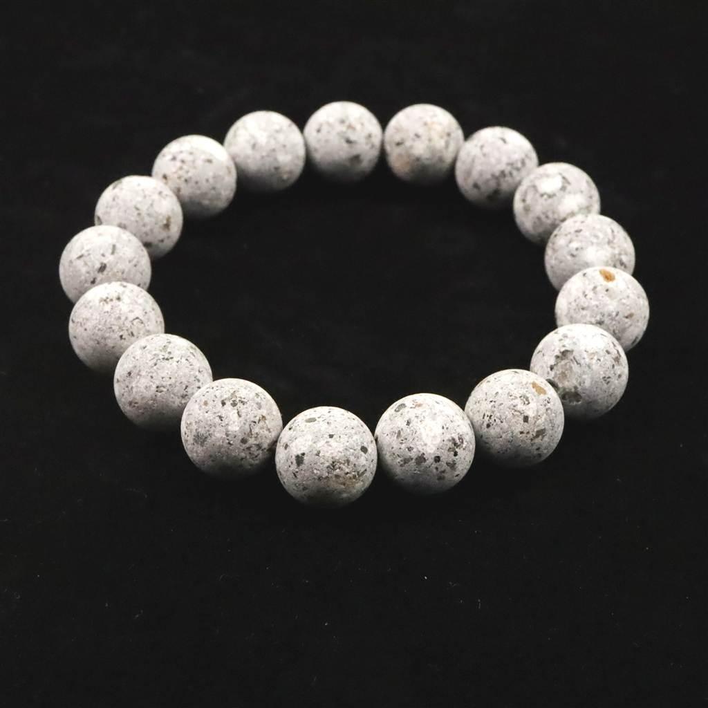 石川県産 医王石  12mmブレスレット  38.4g #17066 | 4枚目