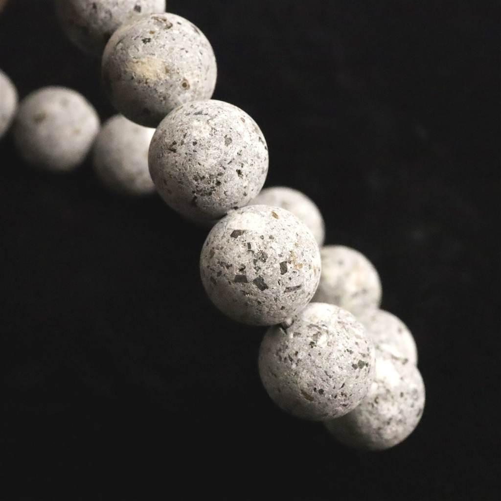 石川県産 医王石  12mmブレスレット  38.4g #17066 | 5枚目