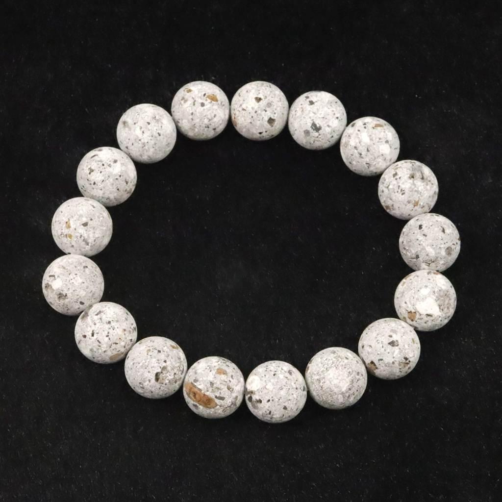 石川県産 医王石  12mmブレスレット  38.5g #74531