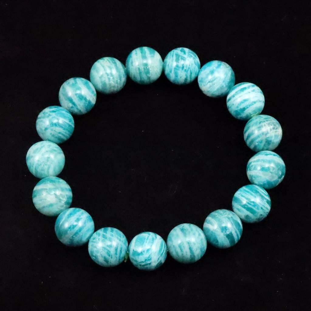 ロシア産 アマゾナイト 12.5mmブレスレット 46.3g #78129