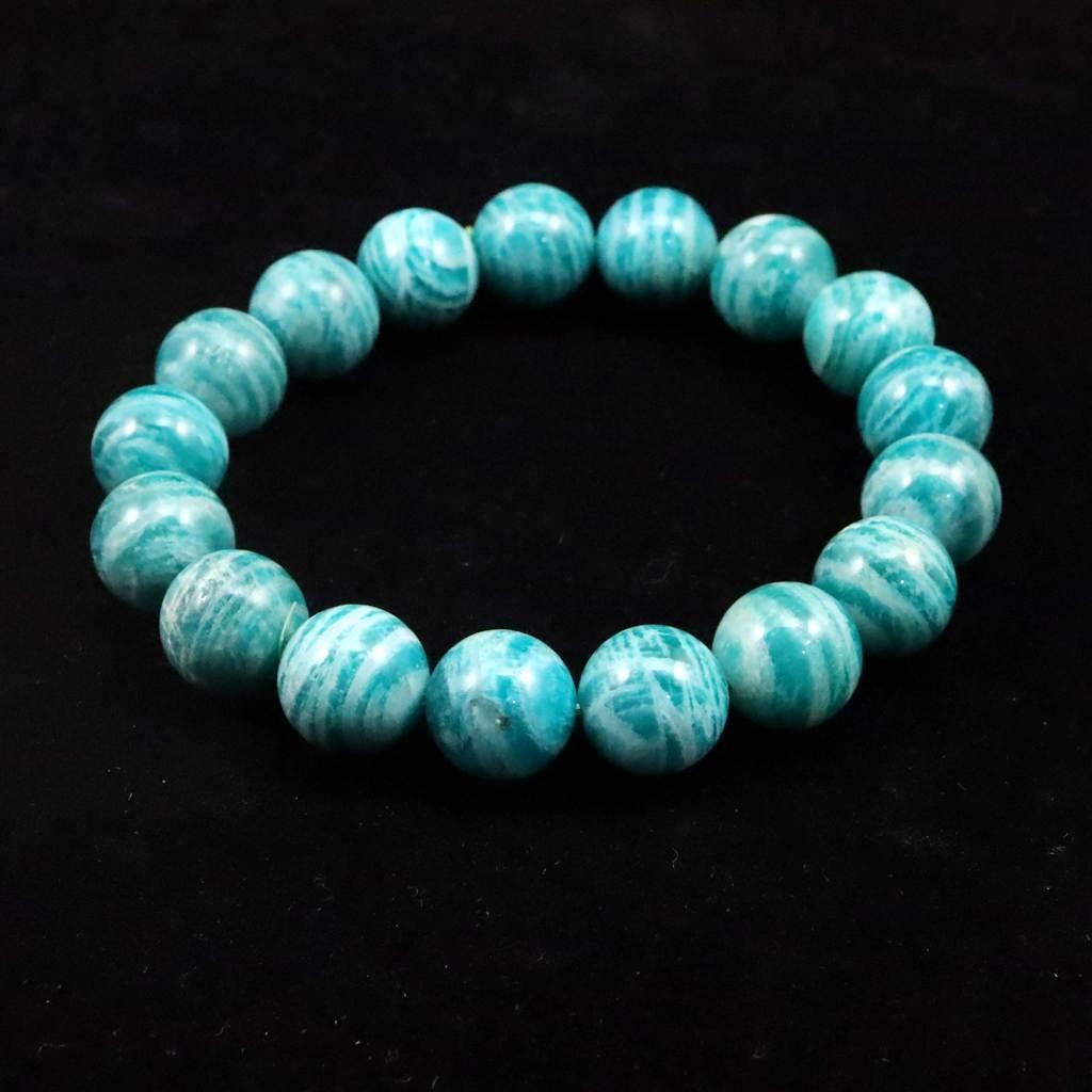 ロシア産 アマゾナイト 12.5mmブレスレット 46.3g #78129 | 4枚目