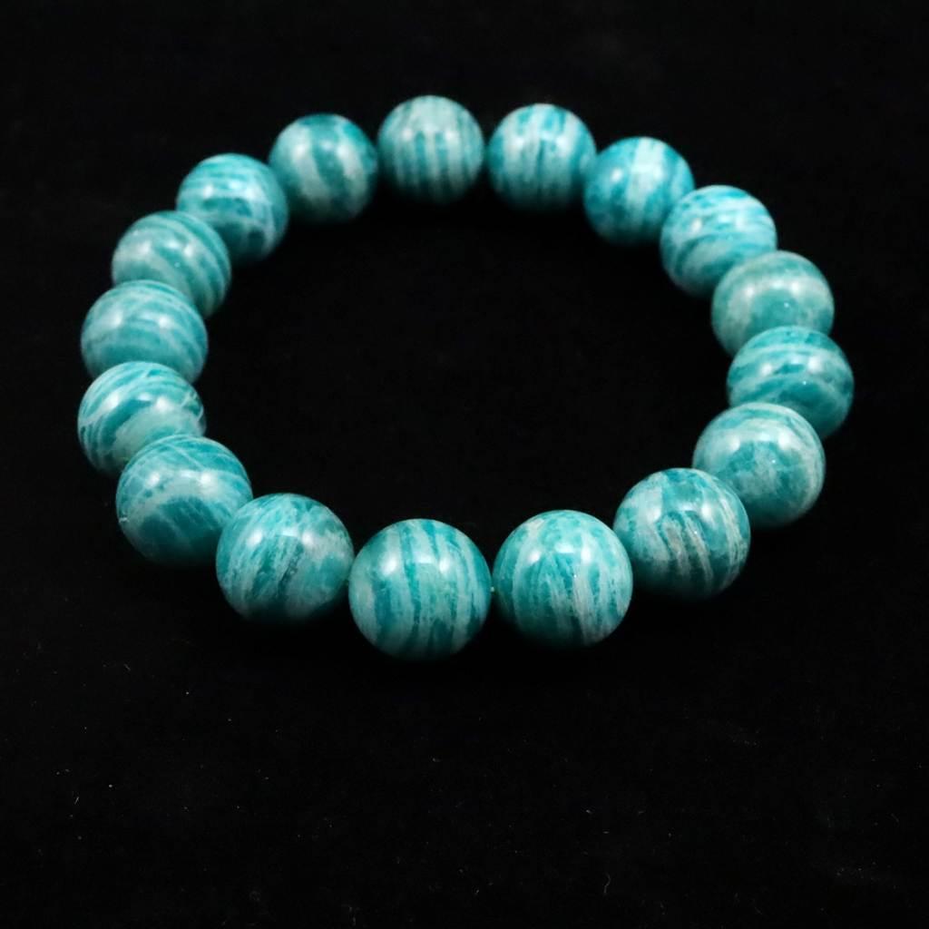 ロシア産 アマゾナイト 12.5mmブレスレット 46.3g #78129 | 5枚目