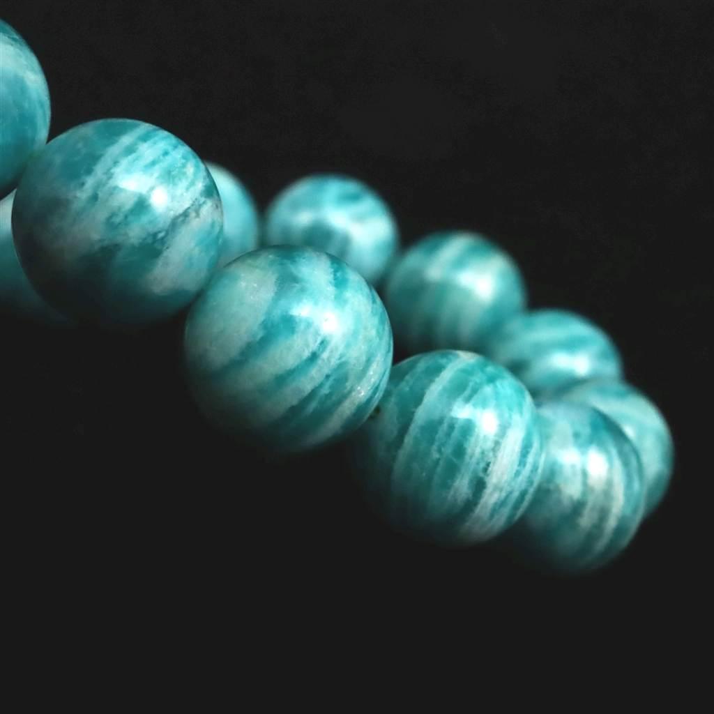 ロシア産 アマゾナイト 12.5mmブレスレット 46.3g #78129 | 6枚目