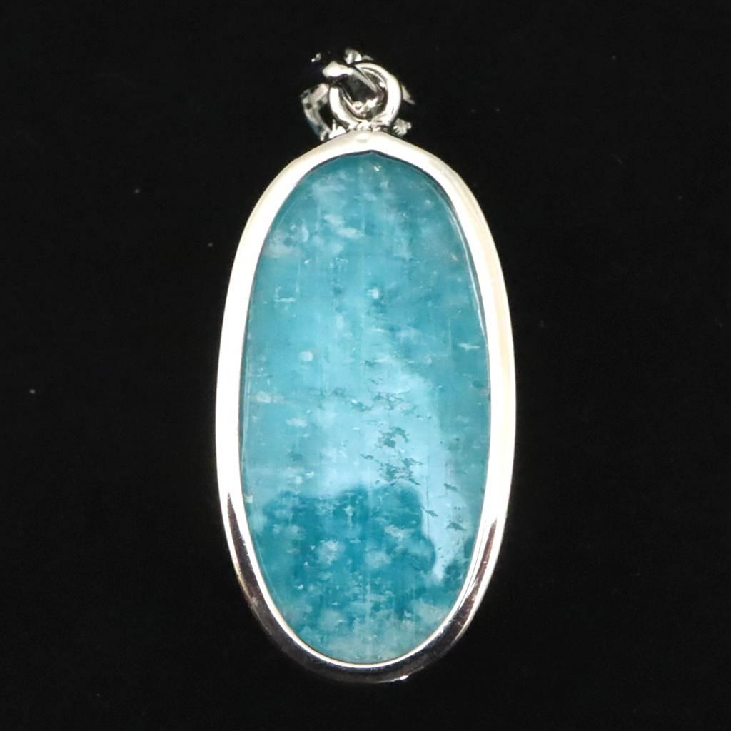 モザンビーク産 アマゾナイト AAA 26mmオーバル ペンダント 6.2g #68619 | 6枚目