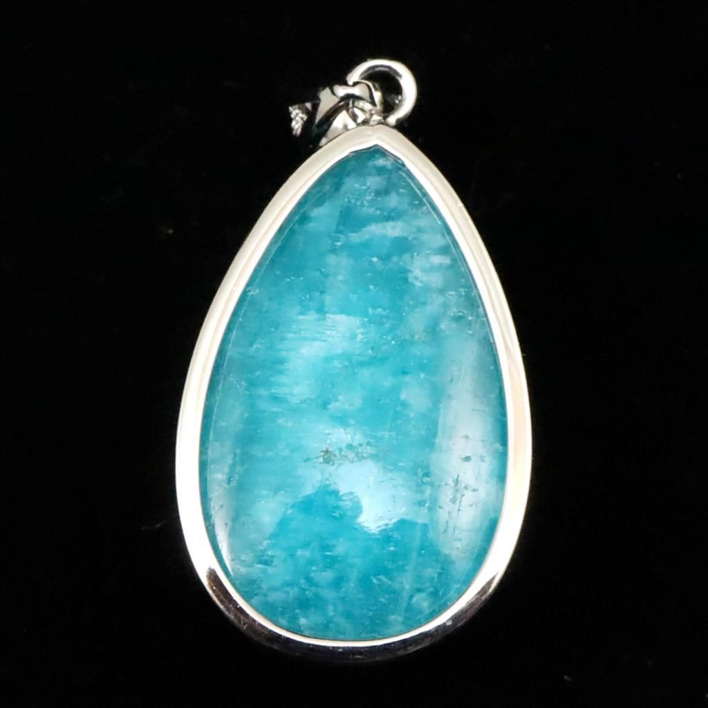 モザンビーク産 アマゾナイト AAA 25mmティアドロップ ペンダント 7.2g #47581 | 6枚目