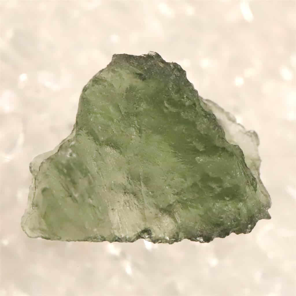 モルダバイト AAA 17mm原石 ディレクトリカード付 1.65ｇ  #410411枚目の画像