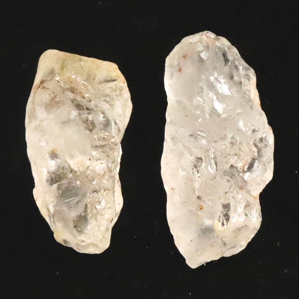 ヒマラヤ産 非加熱クリアトパーズ原石 ２個セット 38.5g #195211枚目の画像