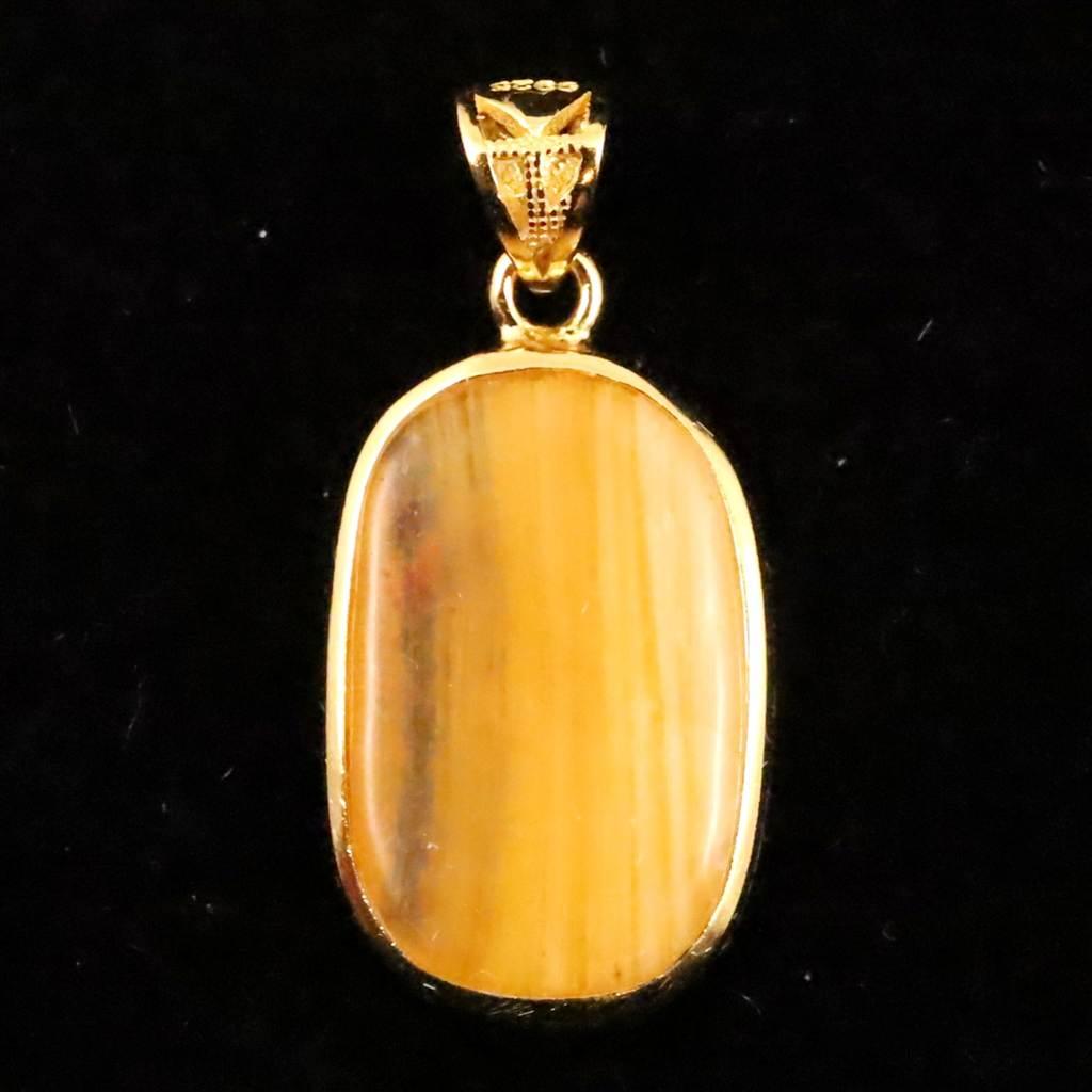 北海道産 蛍光オパール オレンジ  18mmフリーフォーム ペンダント 1.9g #158171枚目の画像