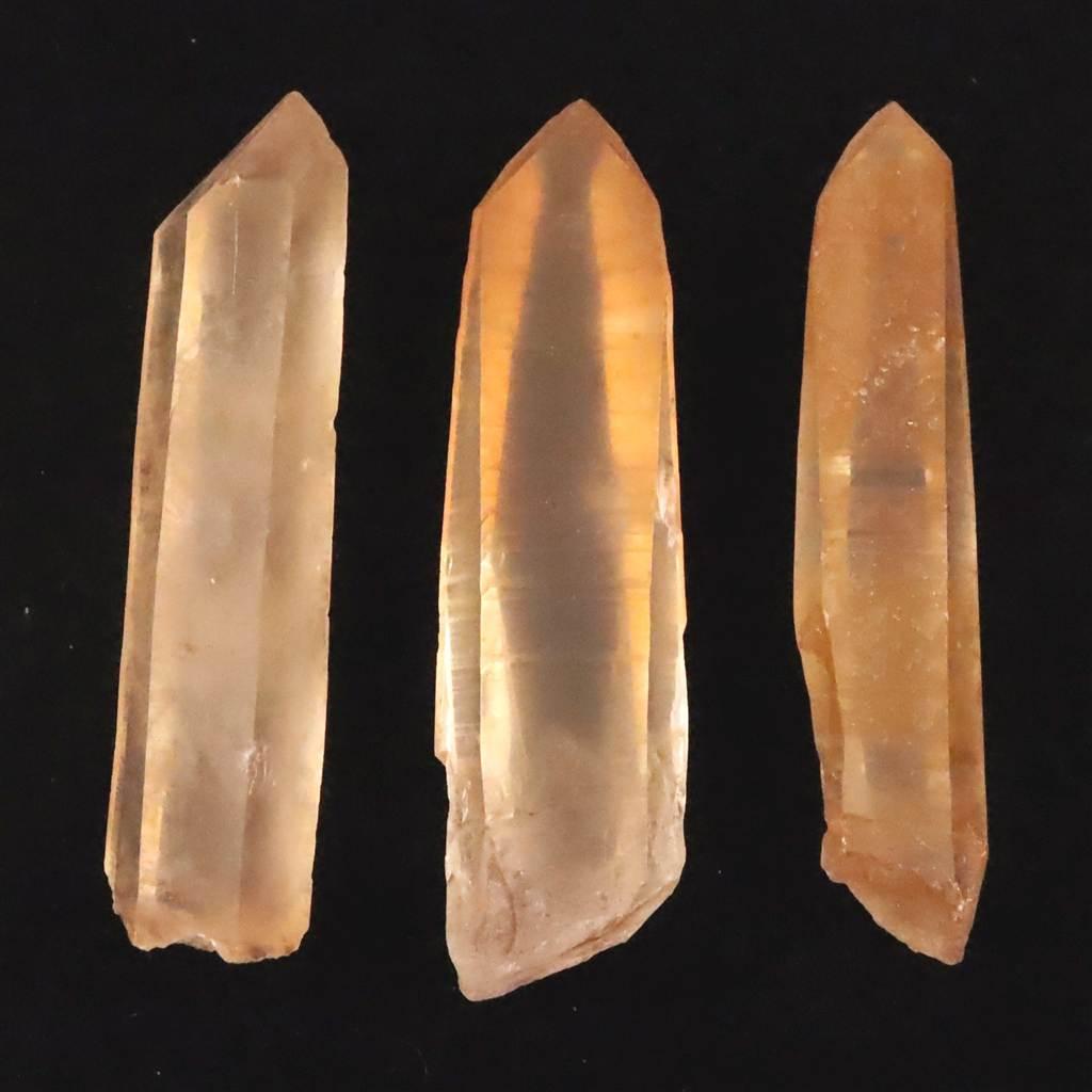 タンジェリン レムリアンシード 原石 3個セット 46.6g #78105 | 2枚目