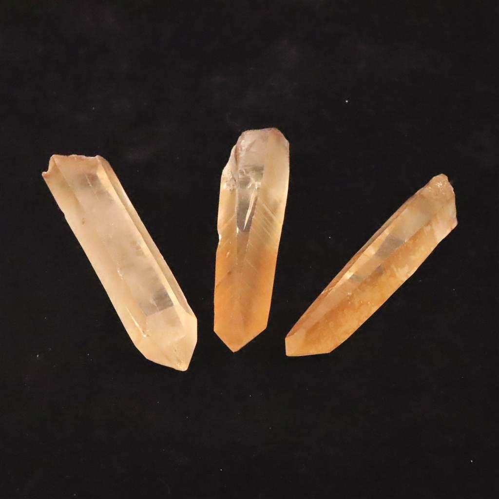 タンジェリン レムリアンシード 原石 3個セット 46.6g #78105 | 4枚目