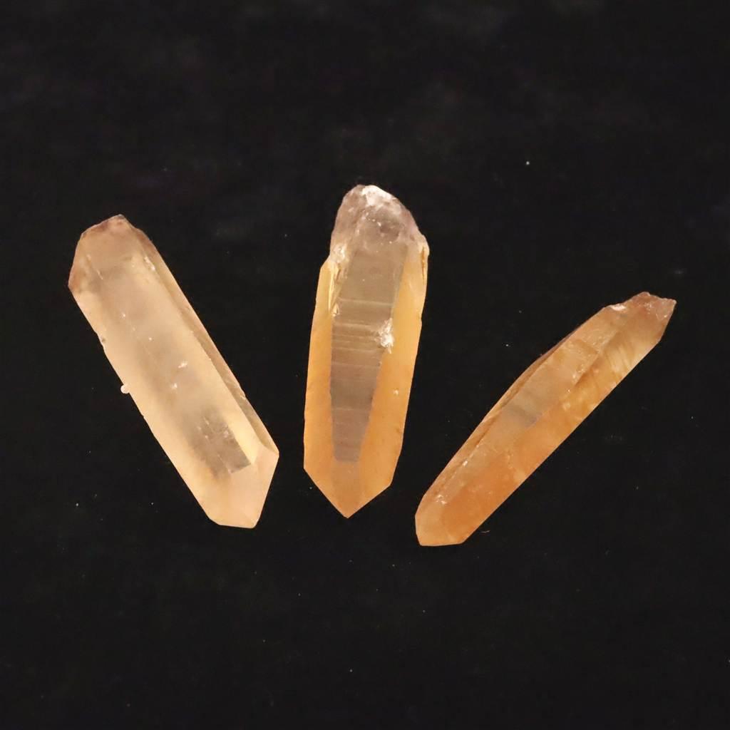 タンジェリン レムリアンシード 原石 3個セット 46.6g #78105 | 5枚目