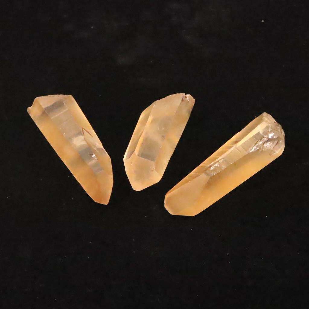 タンジェリン レムリアンシード 原石 3個セット 31.4g #74966 | 4枚目