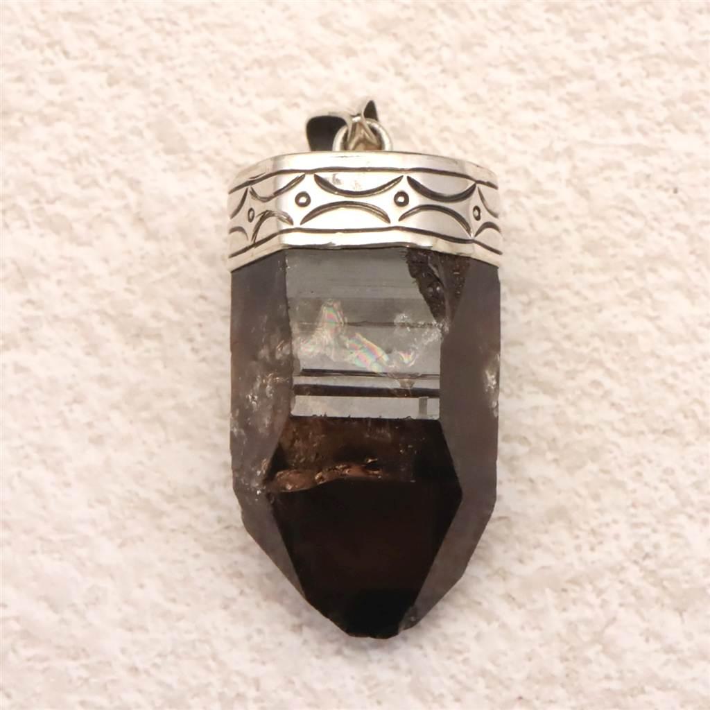 ヒマラヤスモーキークォーツ 天然非加熱 原石 ペンダント  25.2g #176821枚目の画像