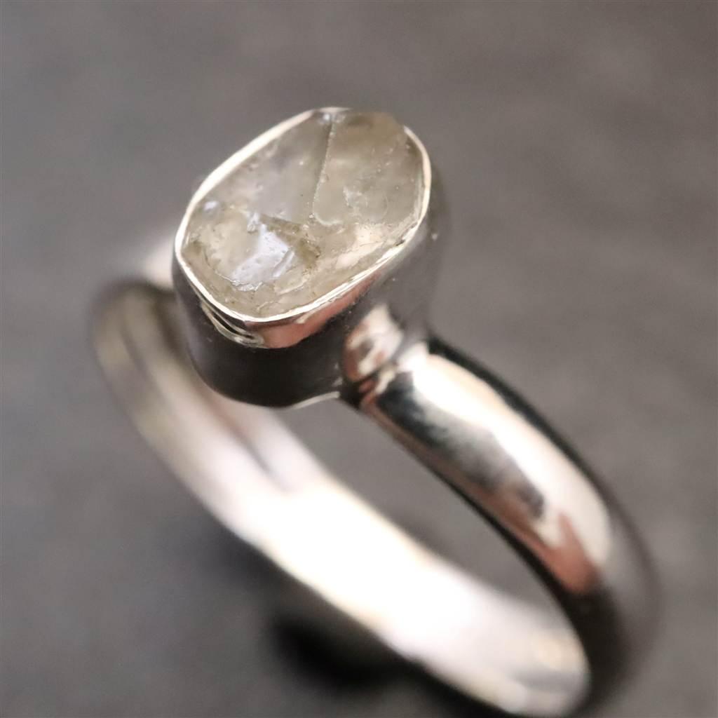 ロシア産 フェナカイト 6.0X4.1mm 原石 リング 14号 #16879 | 3枚目