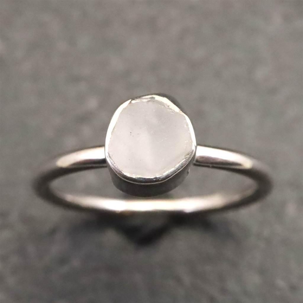 ロシア産 フェナカイト 5.6X5.4mm 原石 リング 11号 #16813