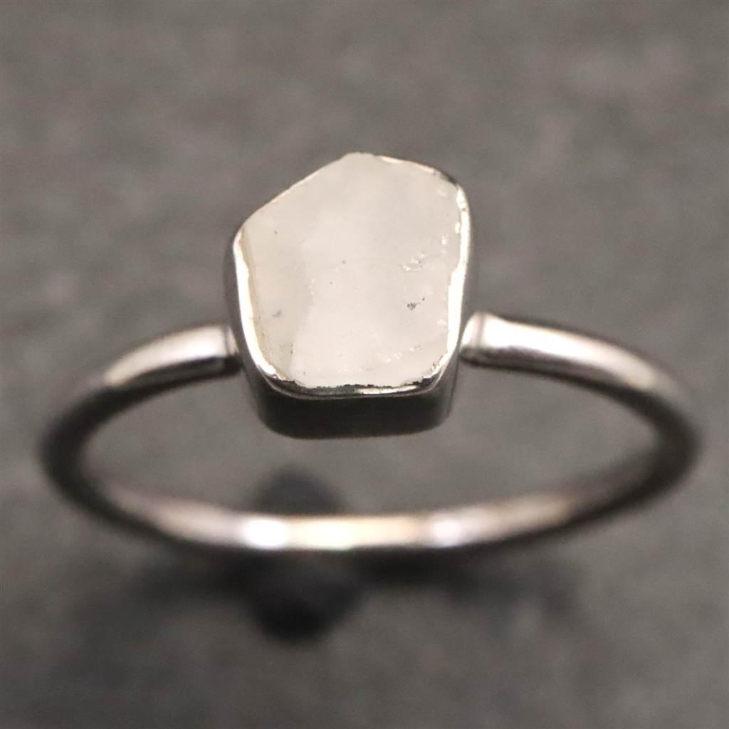 ロシア産 フェナカイト 6.7X6.5mm 原石 リング 14号 #41046