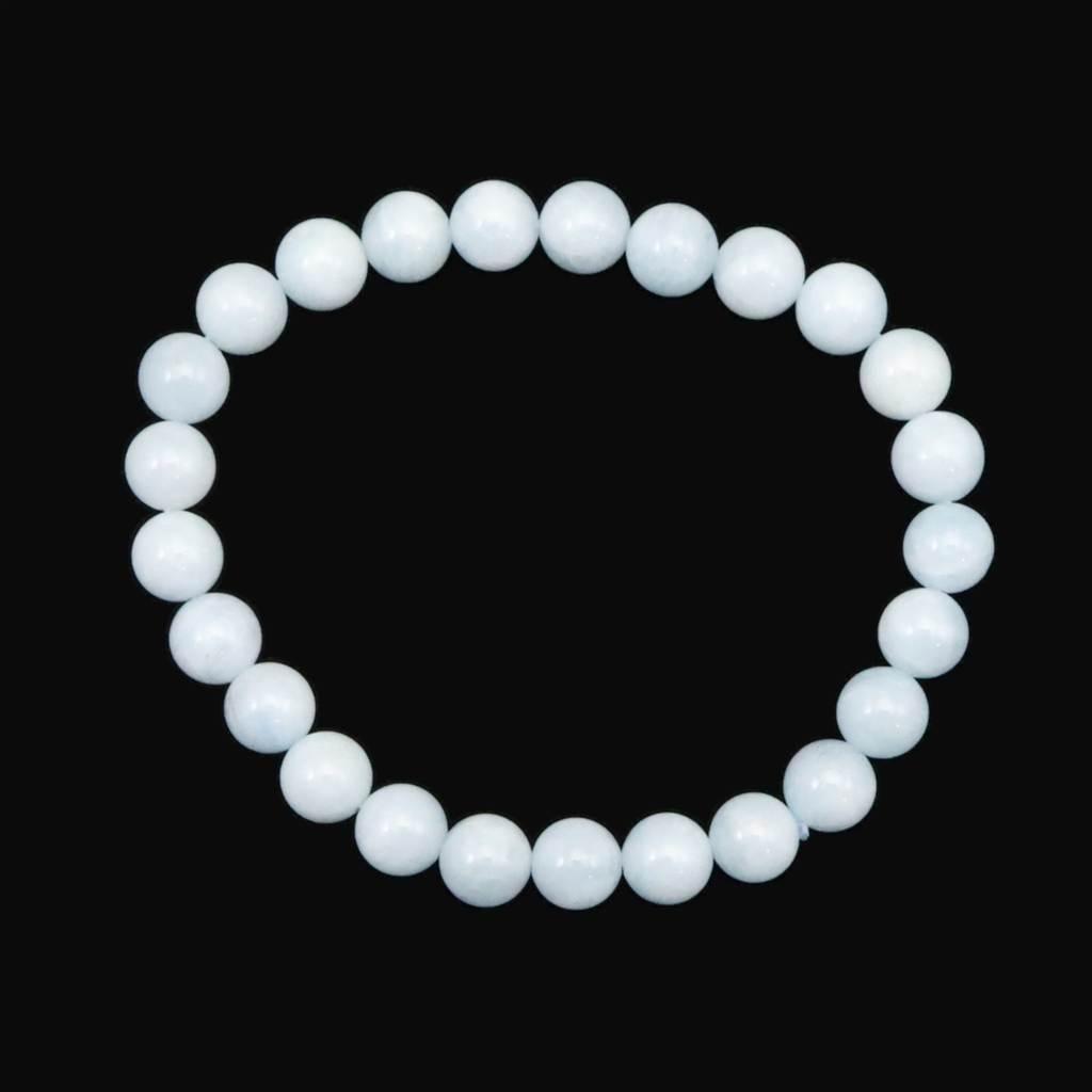 ヒマラヤ カンチェンジュンガ産 アクアマリン 8mmブレスレット 16.4g #43116