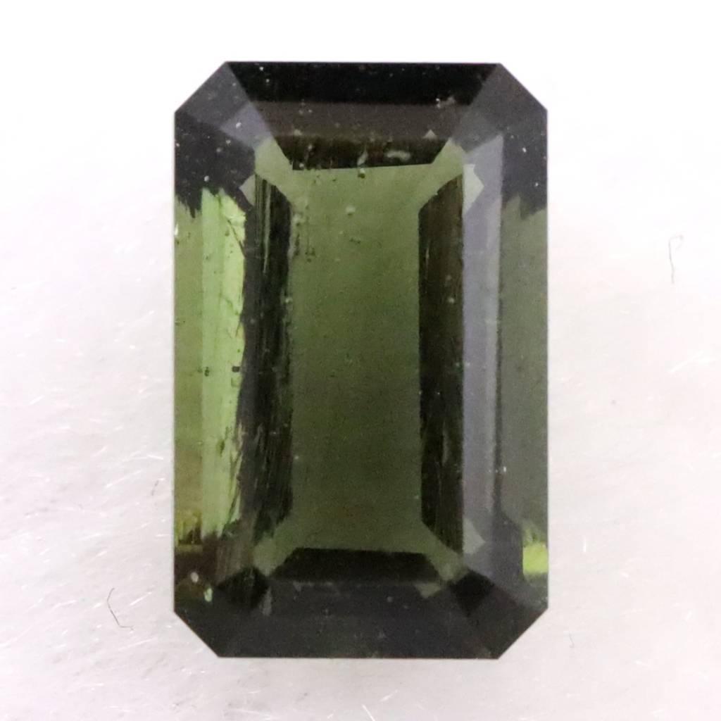 モルダバイト AAA 11mmステップカット ルース ディレクトリカード付 2.89ct #171721枚目の画像