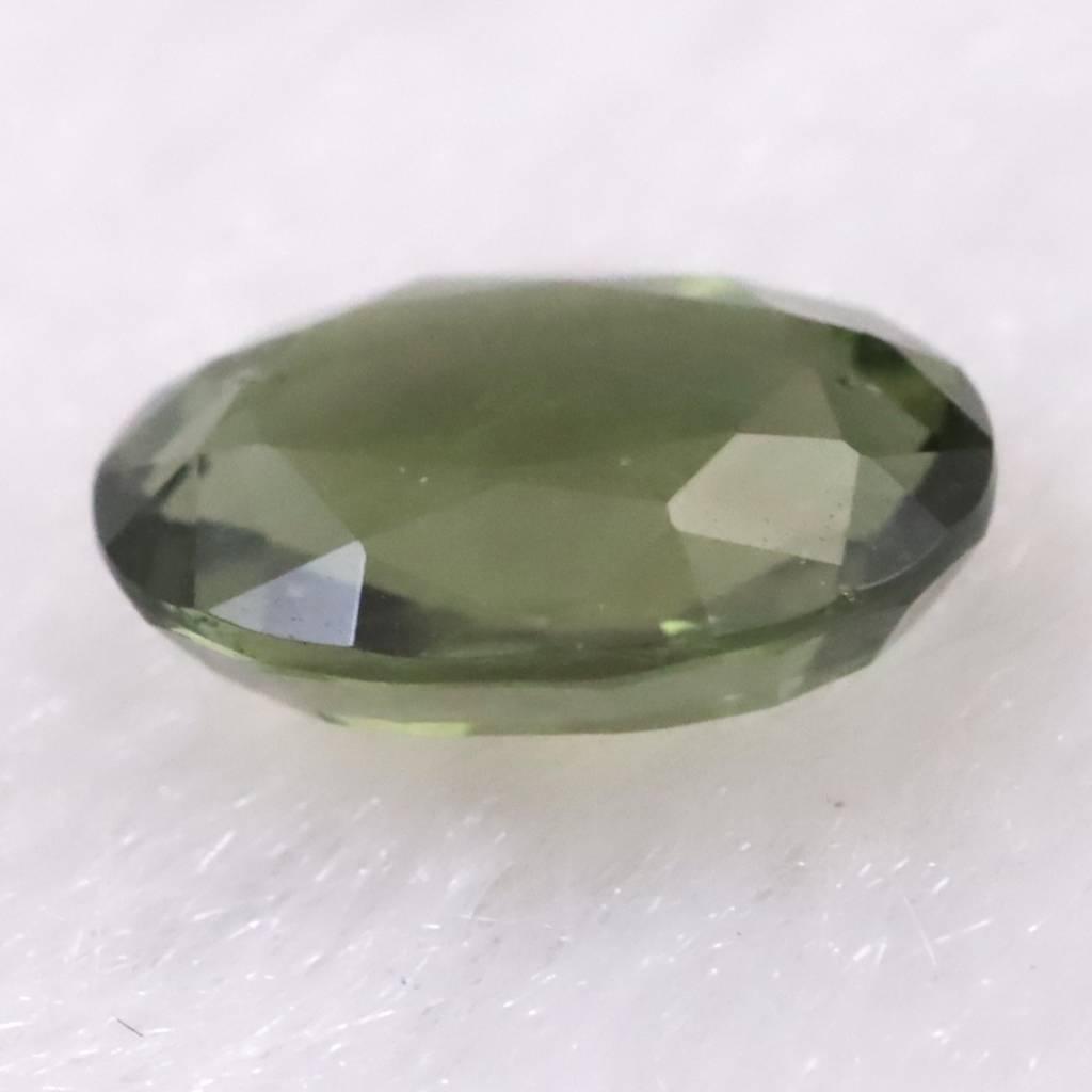 モルダバイト AAA 9.4mmオーバル ファセットカット ルース ディレクトリカード付 1.49ct #11790 | 4枚目
