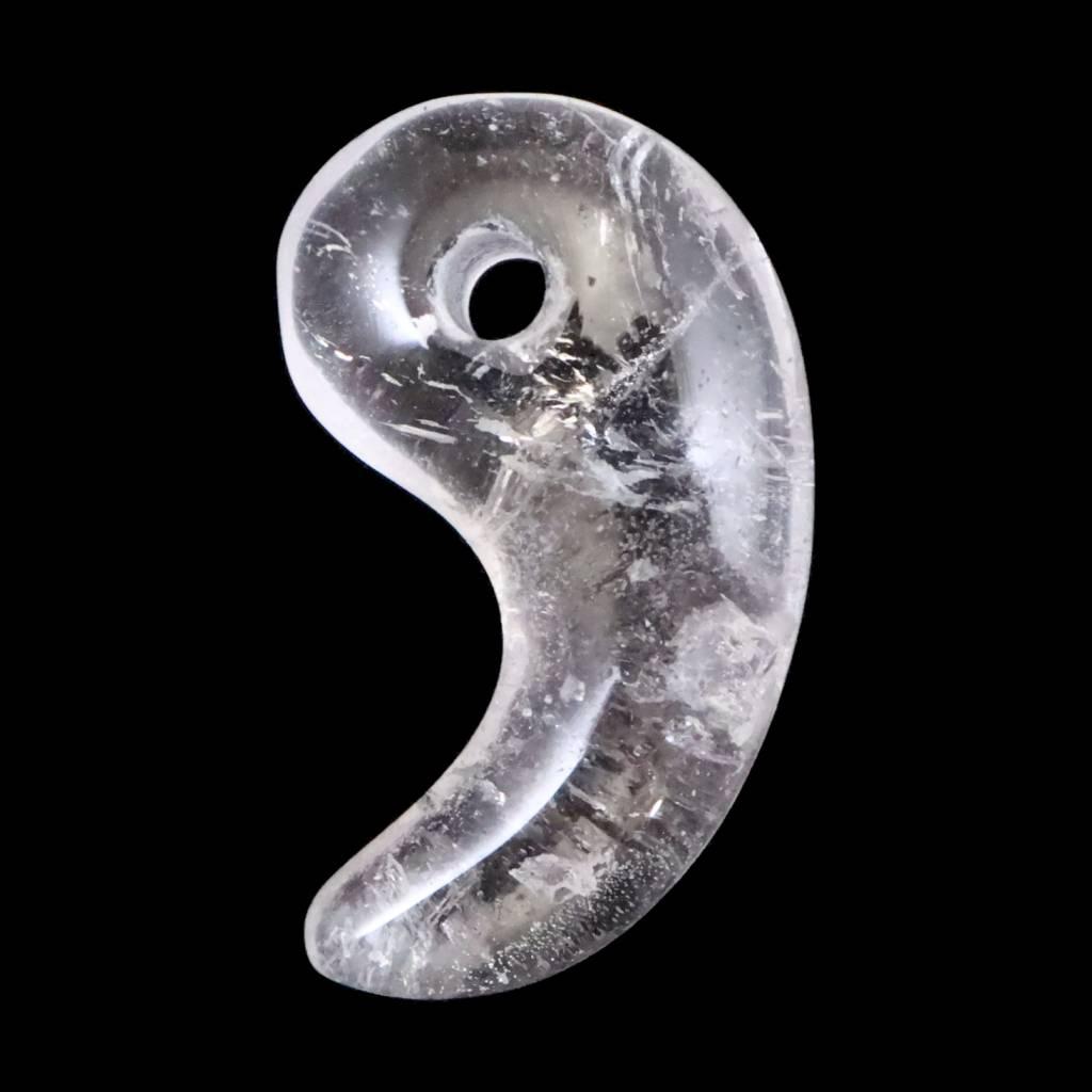 チベット カイラス産 ヒマラヤ水晶 26mm勾玉 4.2g #273331枚目の画像