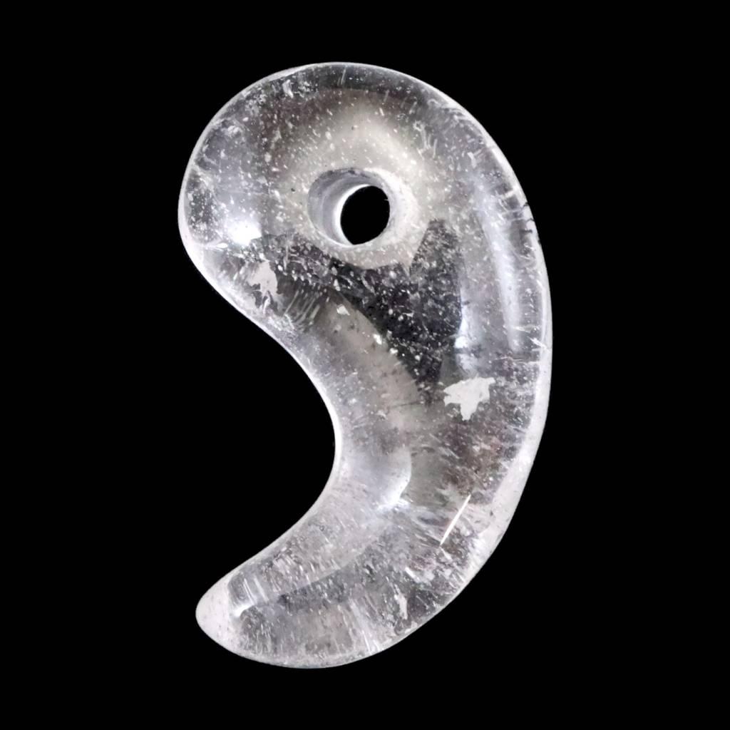 チベット カイラス産 ヒマラヤ水晶 26mm勾玉 4.5g #114611枚目の画像