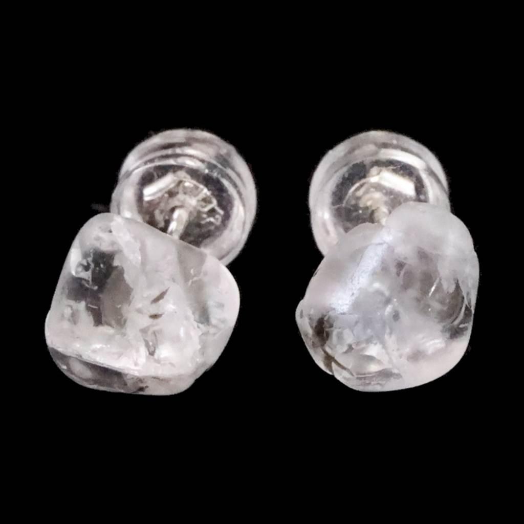 ロシア産 フェナカイト 7mmタンブル ピアス 0.92g #847211枚目の画像
