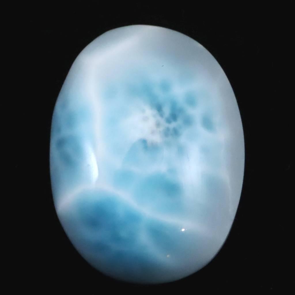 ラリマー AAA 23mmオーバル カボション ルース 5.6g #760791枚目の画像