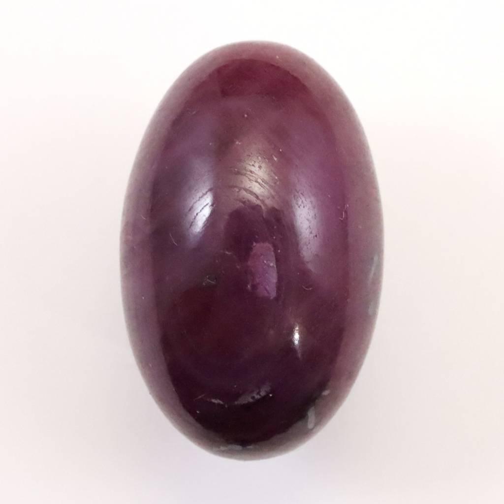 インド産 ルビー 結晶  29mmシバリンガム 蛍光 20.5ｇ #90257
