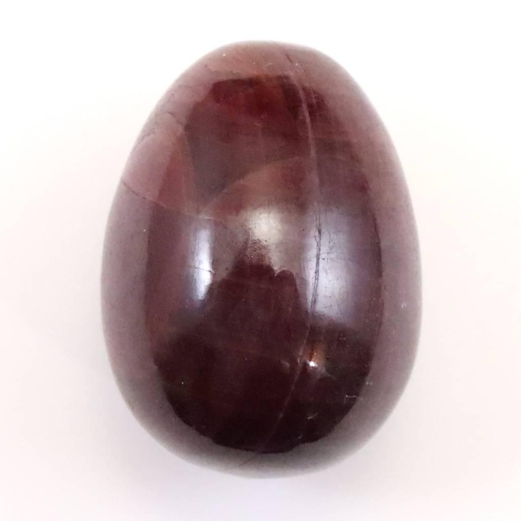 インド産 ルビー 結晶  27mmエッグ 蛍光 23.7ｇ #52510