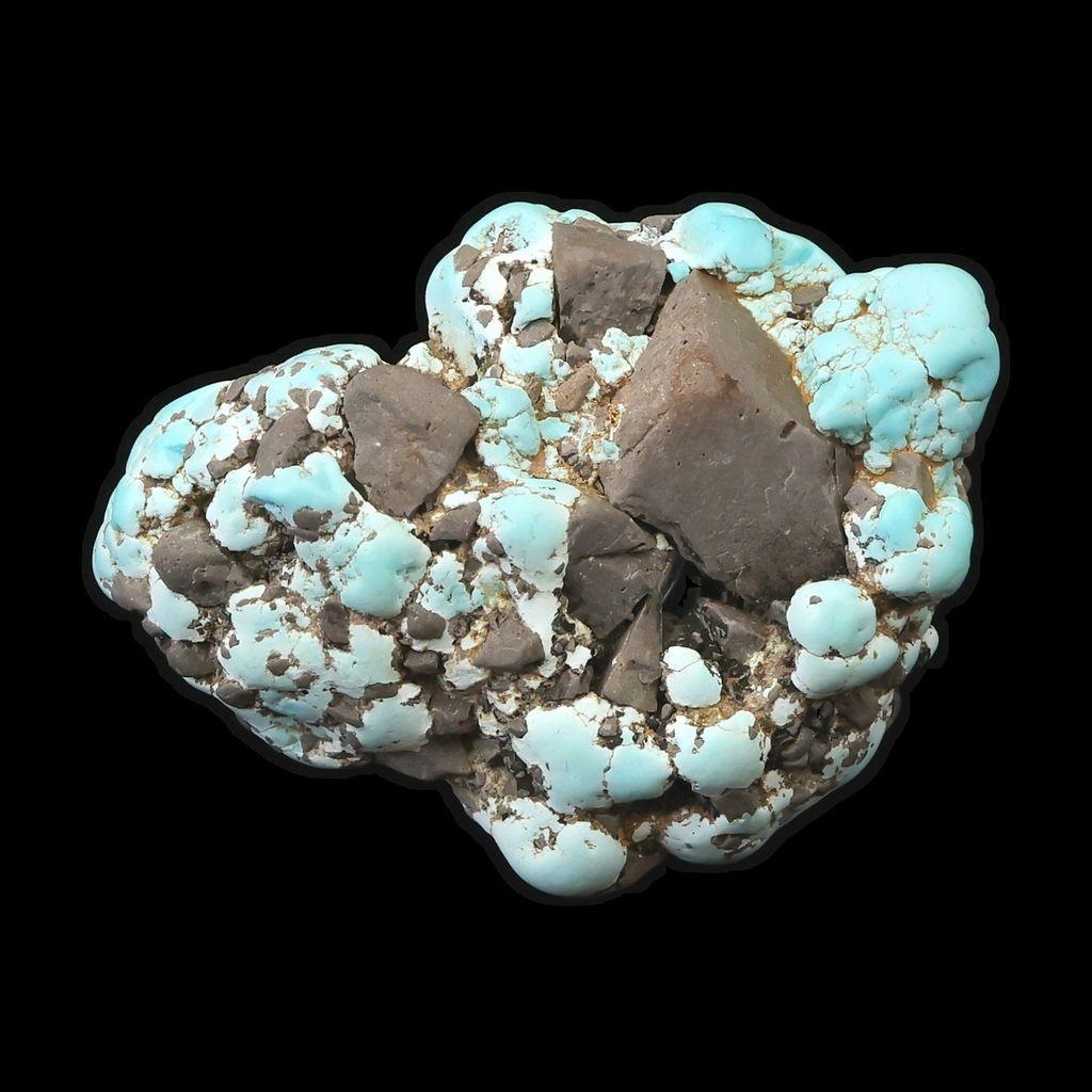 米国ローンマウンテン鉱山産 ターコイズ トルコ石 42mm原石 15.6g #71324
