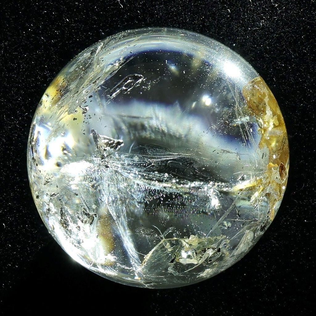 米国NY州産 ハーキマーダイヤモンド 22mmスフィア 丸玉 16.2g #77419
